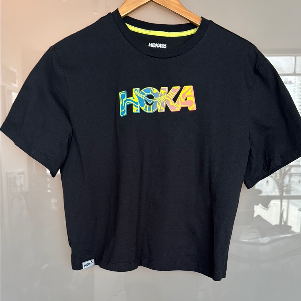 HOKA Black Graphic T-Shirt - Size S - Never Worn! - Picture 2 of 4